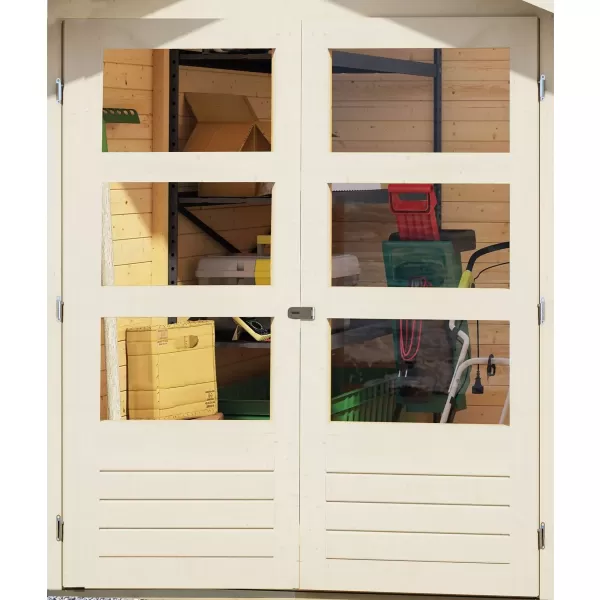 Dřevěný domek KARIBU AMBERG 3 (9222) terragrau LG3505