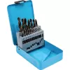 Sada vrtáků do kovu HSS-R 1-10 mm 19 dílů, kovový obal XTline XT32030