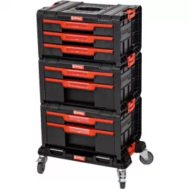 Sada plastových boxů na nářadí QBRICK PRO Drawer Workshop SET 1 525x345x885 mm P90683