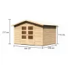 Dřevěný domek KARIBU AMBERG 5 (23600) natur LG3509