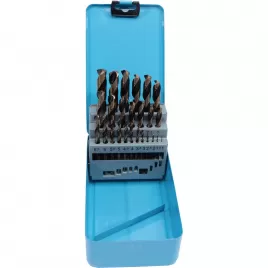 Sada vrtáků do kovu HSS-R 1-13 mm 25 dílů, kovový obal XTline XT32031