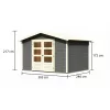 Dřevěný domek KARIBU AMBERG 5 (23601) terragrau LG3510