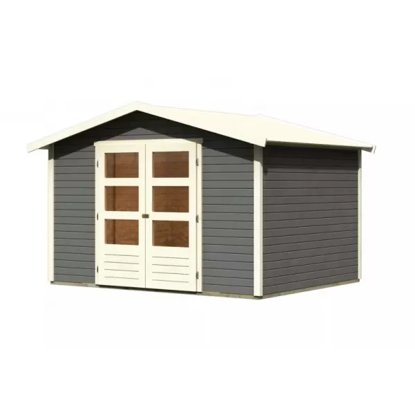 Dřevěný domek KARIBU AMBERG 5 (23601) terragrau LG3510
