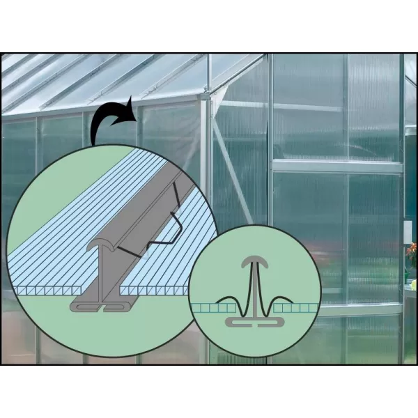 Skleník VITAVIA IDA 900 PC 6 mm černý LG3592