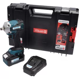 Aku rázový utahovák na 1/2" hlavice bezuhlíkový 18V/5,0 Ah + box Xtline XT102832-1B5B