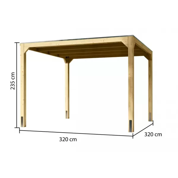 Zahradní altán KARIBU CUBUS 45959 LG3633