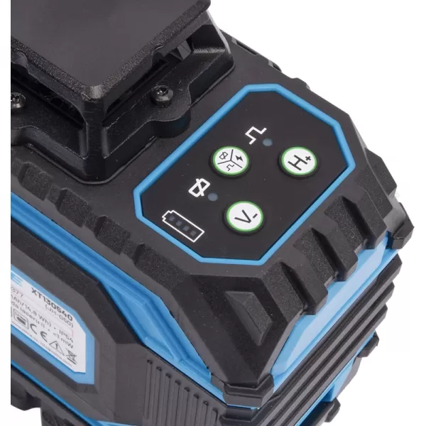 Laser samonivelační křížový 360° + příslušenství, zelený paprsek Xtline XT130540