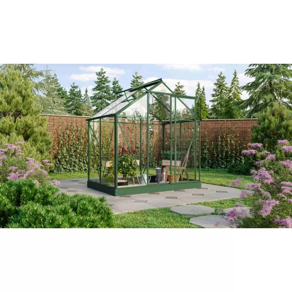Skleník VITAVIA TRITON 2500 čiré sklo 3 mm zelený LG3652