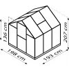 Skleník VITAVIA TRITON 3800 PC 6 mm černý LG3658