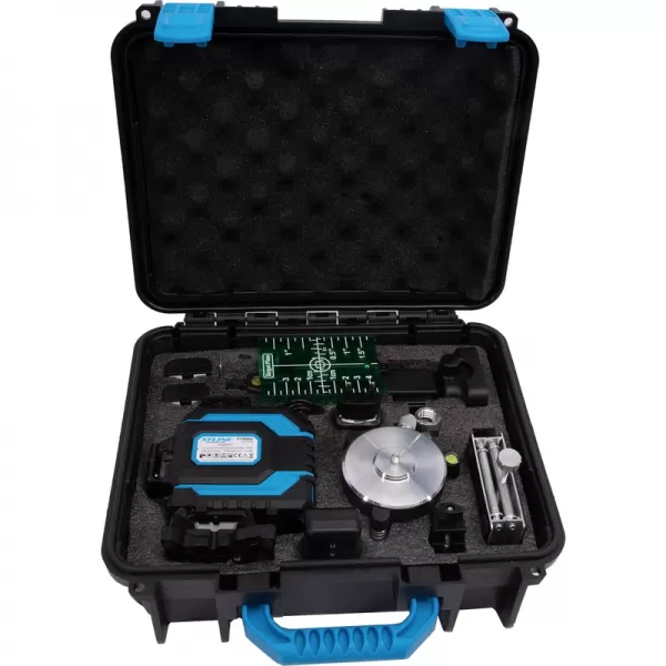 Laser samonivelační křížový 360° + příslušenství, zelený paprsek Xtline XT130540