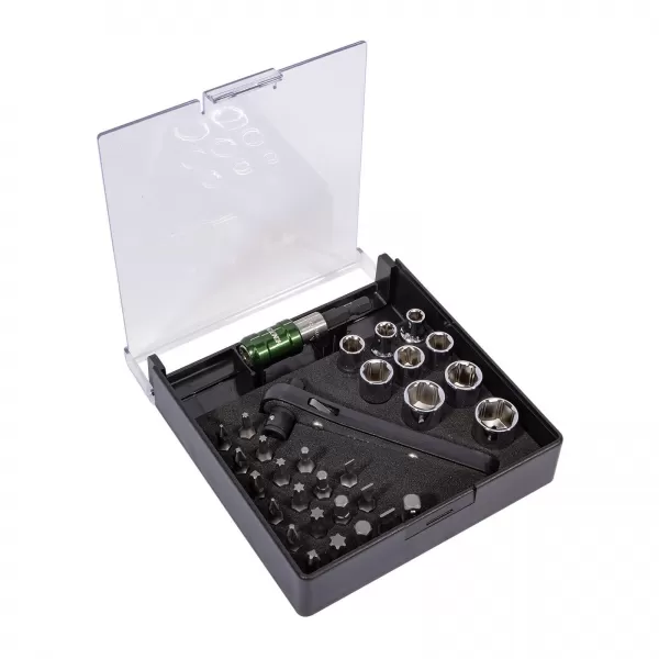 Sada hlavic a bitů 1/4” 31 dílů HONITON HW96-2731