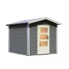 Finská sauna KARIBU BOSS 1 (35245) s předsíní terragrau LG3775