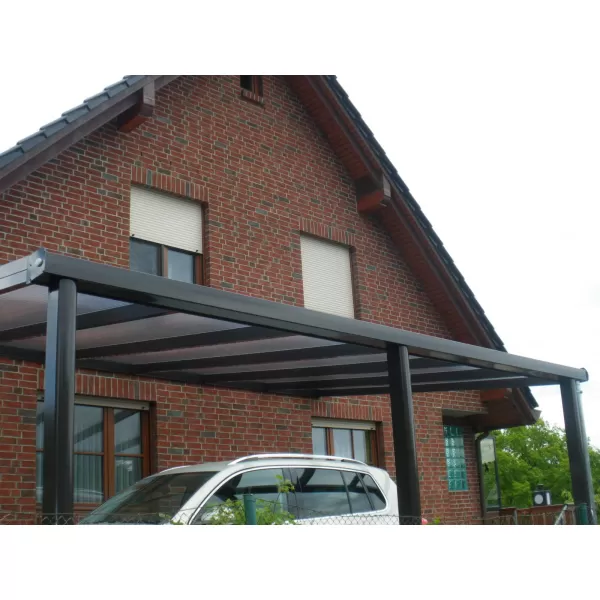 Hliníková pergola SKYLUX CLIMALUX 5,0 x 3,0 m antracit + čirý PC LG2222
