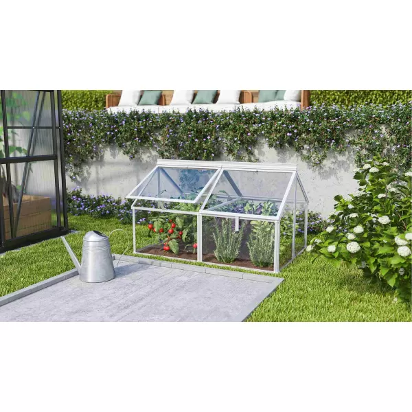 Pařeniště VITAVIA GAIA JUMBO čiré sklo 3 mm stříbrné LG3737