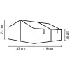Pařeniště VITAVIA GAIA JUMBO čiré sklo 3 mm stříbrné LG3737
