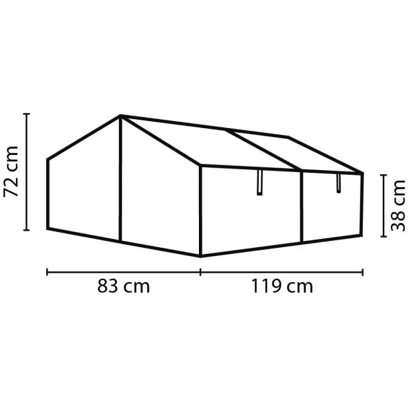 Pařeniště VITAVIA GAIA JUMBO čiré sklo 3 mm stříbrné LG3737
