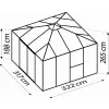Zahradní skleník VITAVIA FORTUNA černý LG3723