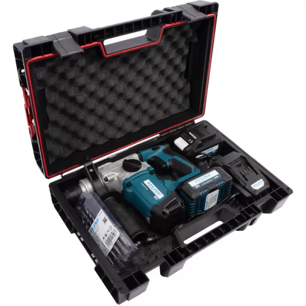 Aku kladivo SDS-Plus 18V/2x 5,0 Ah sada vrtáků + box XTline XT102842-2B5B