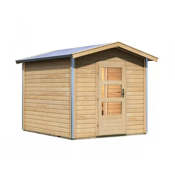 Finská sauna KARIBU BOSS 1 (86159) s předsíní natur LG3774