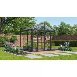 Skleník VITAVIA ZEUS COMFORT 6200 sklo 3 mm + PC 10 mm černý LG3708