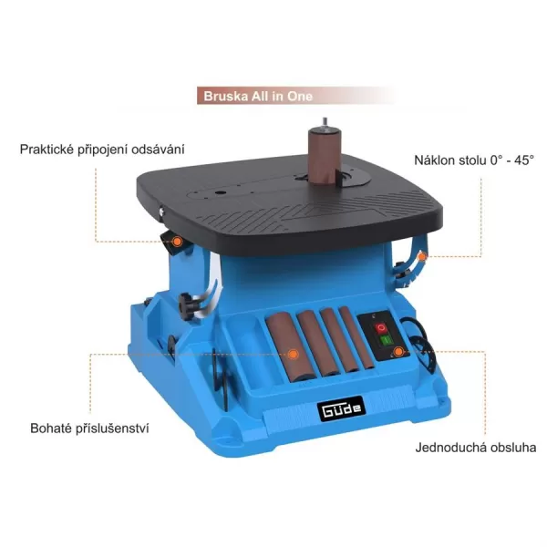 Vřetenová a pásová bruska GSBSM 500 Güde 38385