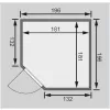Finská sauna KARIBU JARIN (71348) LG3986