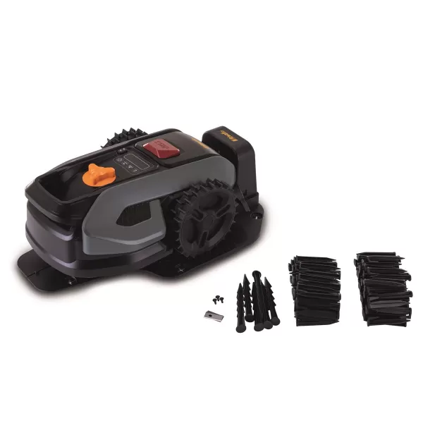 Robotická akumulátorová sekačka 500 m2 s možností ovládání přes WiFi nebo Bluetooth RRM 500 APP Riwall