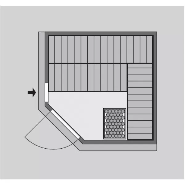 Finská sauna KARIBU JARIN (85636) LG3984