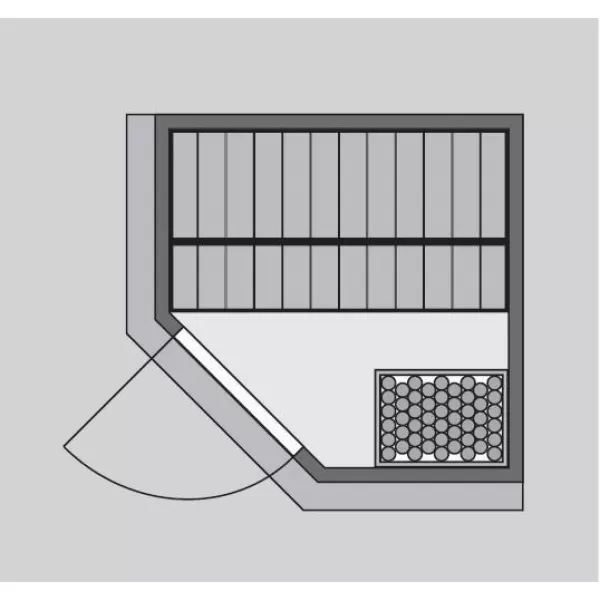 Finská sauna KARIBU LARIN (75614) LG3972