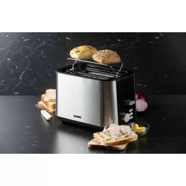 Topinkovač nerez s rozpékačem DOMO DO966T