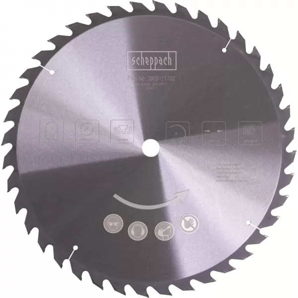 Pilový kotouč TCT 505/30 mm, 40 zubů Scheppach 3905111702