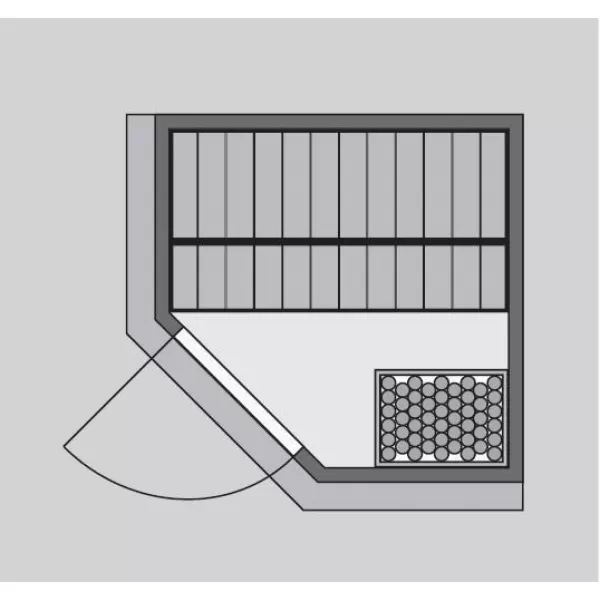 Finská sauna KARIBU LARIN (85555) LG3975