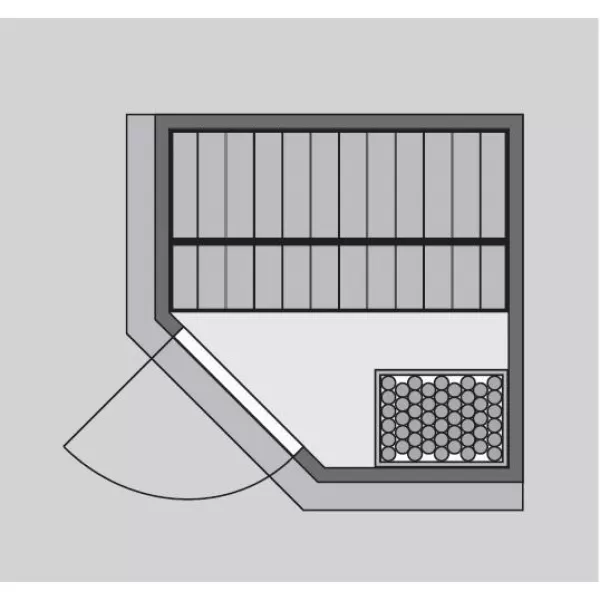 Finská sauna KARIBU LARIN (85554) LG3970