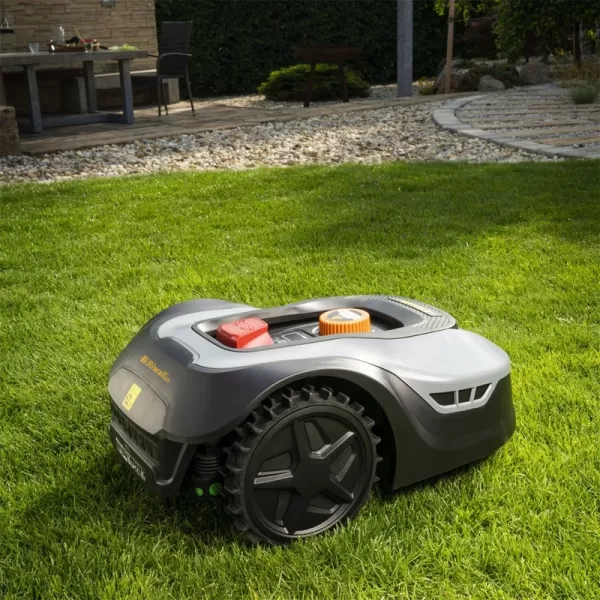 Robotická akumulátorová sekačka 900 m2 Riwall RRM 950 APP