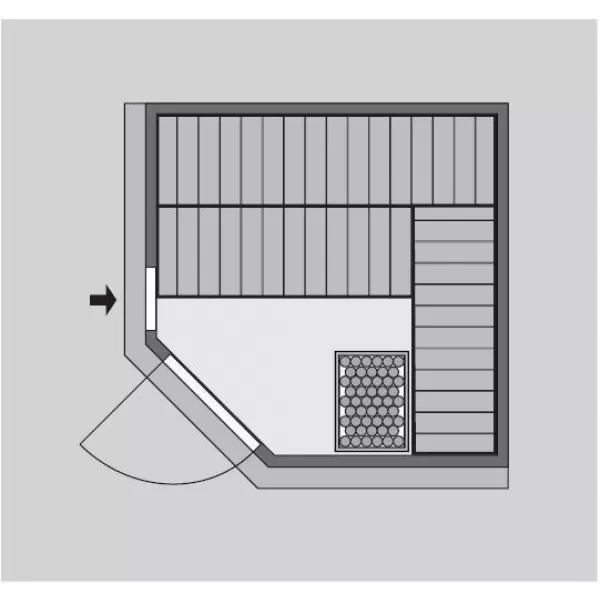 Finská sauna KARIBU JARIN (14424) LG3985