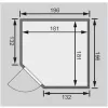 Finská sauna KARIBU JARIN (71344) LG3983