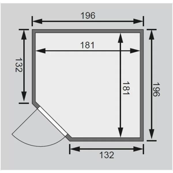 Finská sauna KARIBU JARIN (47118) LG3988