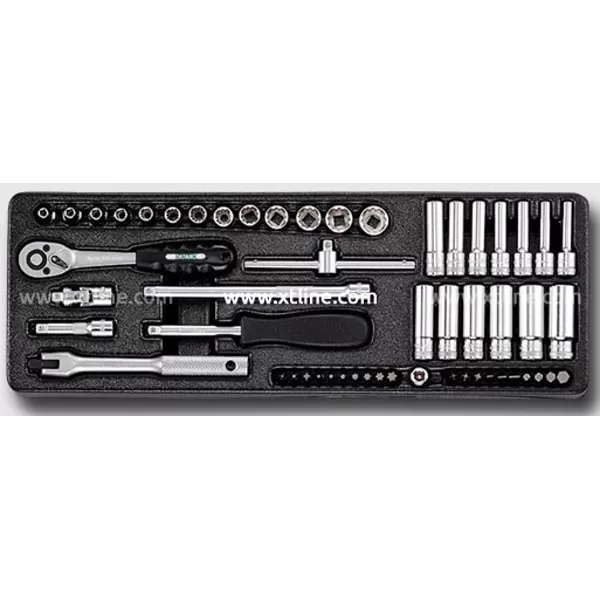 Montážní vozík na nářadí kovový vybavený 215dílů HONITON HA230