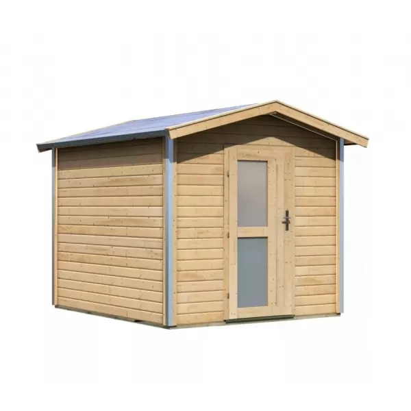 Finská sauna KARIBU BOSS 1 (86154) s předsíní natur LG4002