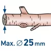 Aku zahradní nůžky 20V 1x2,0Ah BRUSHLESS EXTOL CRAFT 402456
