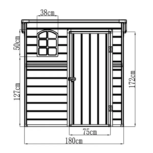 Plastový domek LANITPLAST VERDAL 64 LG4021