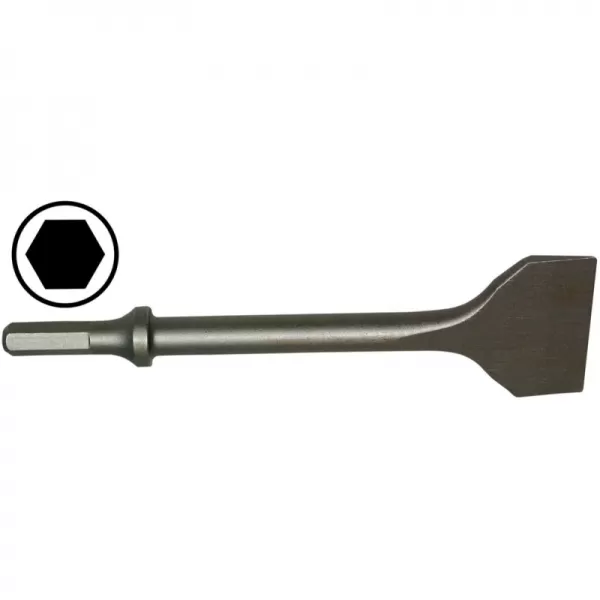 Náhradní sekáč k sekacímu kladivu - široký 200x45 mm Güde 40078