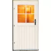 Finská sauna KARIBU BOSS 1 (87488) s předsíní terragrau LG4003