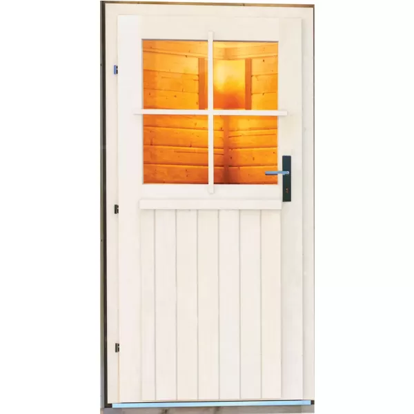 Finská sauna KARIBU BOSS 1 (87488) s předsíní terragrau LG4003