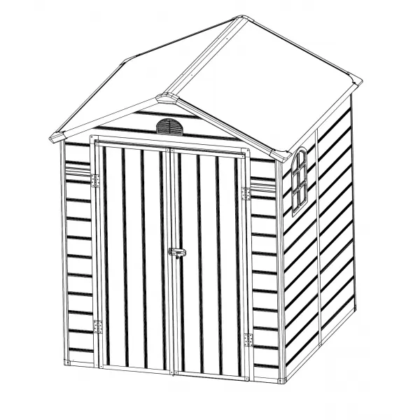 Plastový domek LANITPLAST LONGFORD 66 LG4016