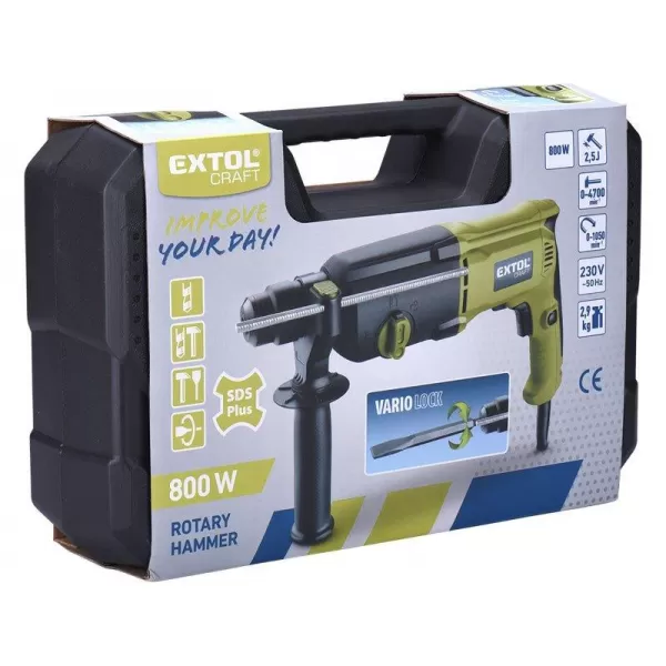 Vrtací kladivo SDS-plus 2,5J 800W EXTOL CRAFT 401223