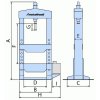 Ruční hydraulický lis Metallkraft WPP 30