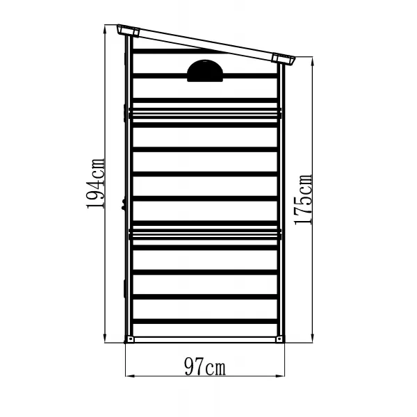 Plastový domek LANITPLAST VERDAL 64 LG4021
