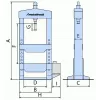 Ruční hydraulický lis Metallkraft WPP 20