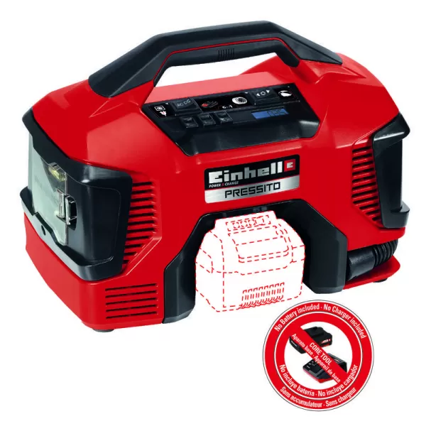 Aku hybridní kompresor 18V/bez aku PRESSITO Einhell 4020460